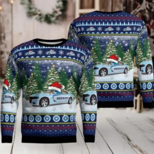 York Poquoson Sheriff Office Virginia Christmas Sweater 3D