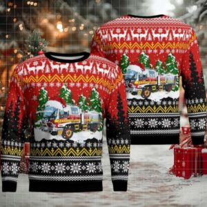 York Volunteer Fire Rescue York Western Australia Christmas AOP Sweater