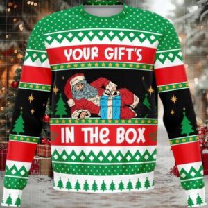 Your In The Box Naughty Meme 2025 Design 3d Ugly Christmas Sweater