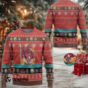 Yugioh Slifer The Toon Dragon By Kraus Christmas Sweater