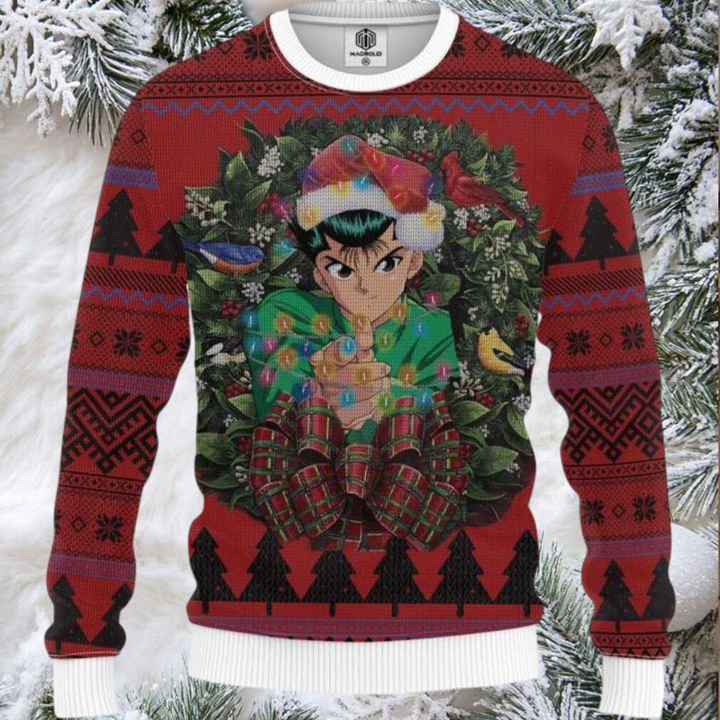 Yusuke Urameshi Yuyu Hakusho Ugly Christmas Sweater