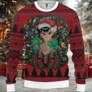 Yusuke Urameshi Yuyu Hakusho Mc Ugly Christmas Sweater Thanksgiving Gift
