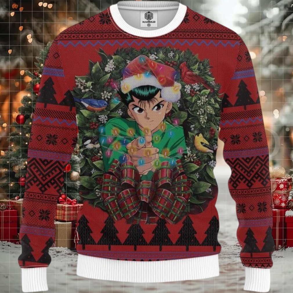 Yusuke Urameshi Yuyu Hakusho Ugly Christmas Sweater