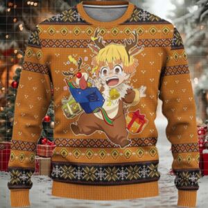 Zenitsu Demon Slayer Anime Ugly Christmas Sweater Xmas Gift