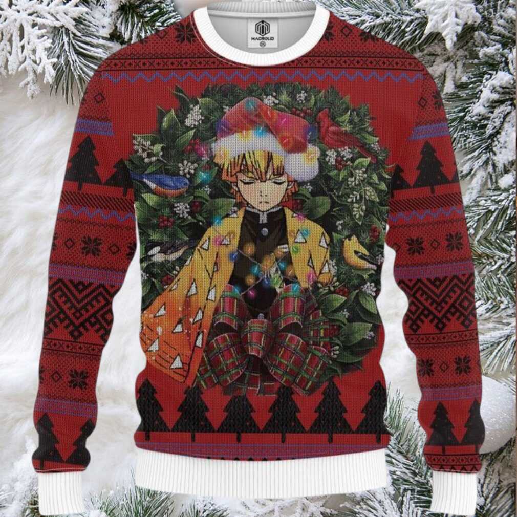 Zennitsu Doujishin Kimetsu Yaiba Mc Ugly Christmas Sweater Thanksgiving Gift Zennitsu Doujishin Kimetsu Yaiba Mc Ugly Christmas Sweater Thanksgiving Gift