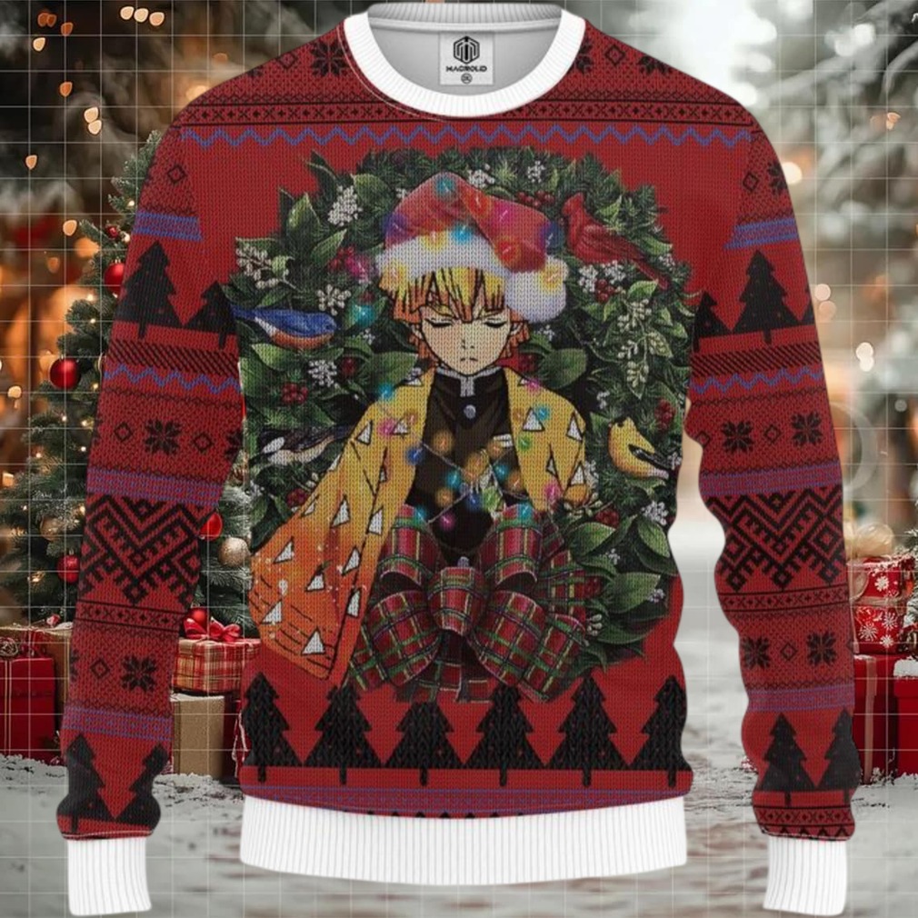 Zennitsu Doujishin Kimetsu Yaiba Mc Ugly Christmas Sweater Thanksgiving Gift Zennitsu Doujishin Kimetsu Yaiba Mc Ugly Christmas Sweater Thanksgiving Gift