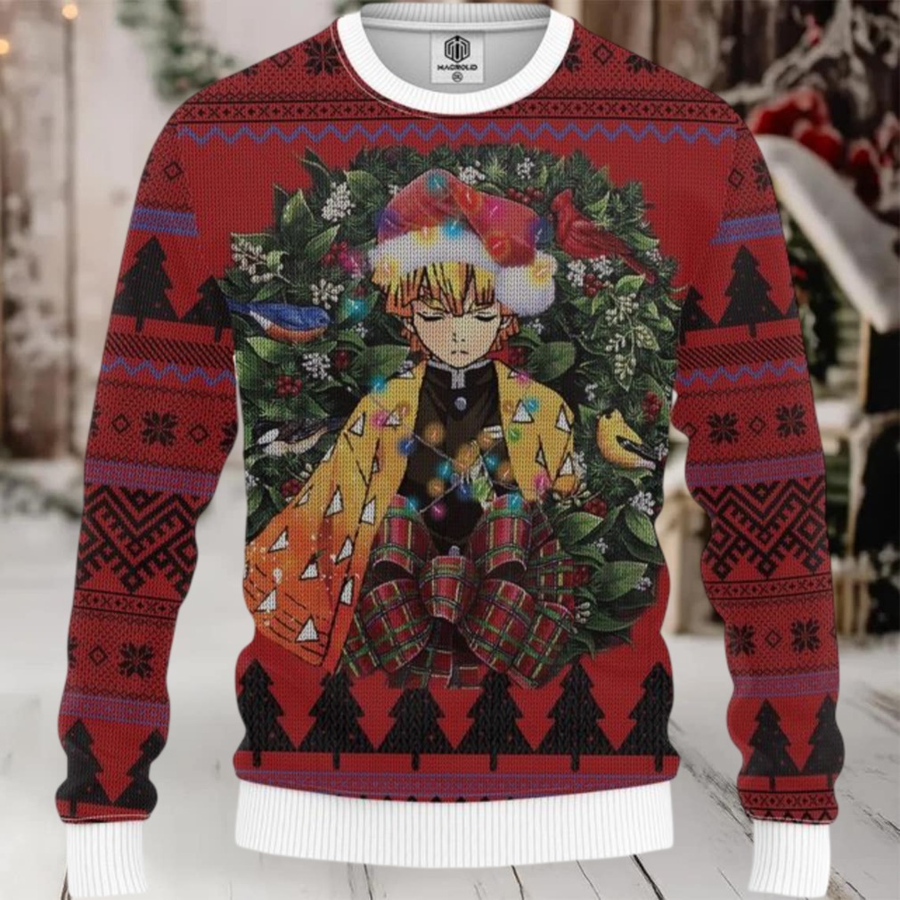 Zennitsu Doujishin Kimetsu Yaiba Mc Ugly Christmas Sweater Thanksgiving Gift Zennitsu Doujishin Kimetsu Yaiba Mc Ugly Christmas Sweater Thanksgiving Gift