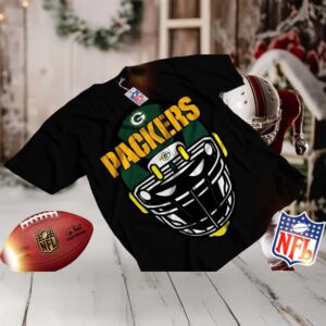 Green Bay Packers NFL Helmet Graphic T Shirt