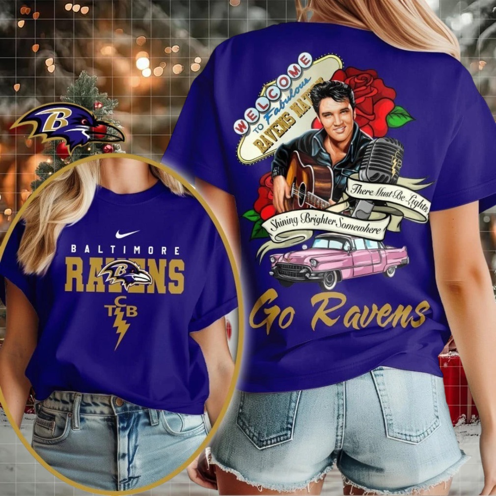 Baltimore Ravens NFL Elvis Presley Rose Shirt Baltimore Ravens NFL Elvis Presley Rose Shirt