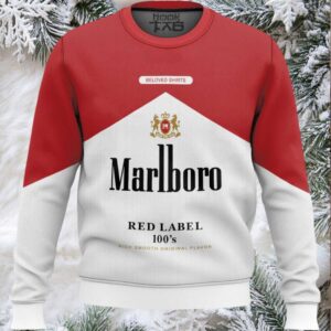 Marlboro Red Label 100’s Ugly Christmas Sweater