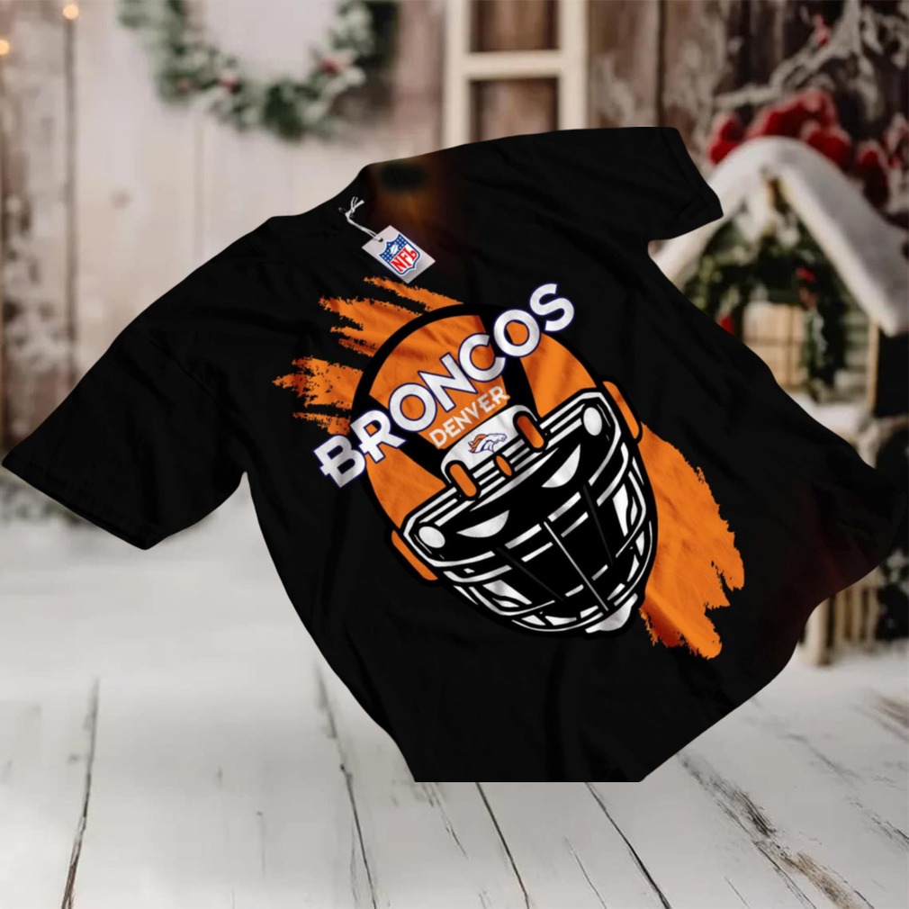Denver Broncos Football Helmet Graphic T Shirt Denver Broncos Football Helmet Graphic T Shirt