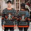 Rick And Morty Pickle Rick Ugly Xmas Sweater Green Black Mens Rick And Morty Pickle Rick Ugly Xmas Sweater Green Black Mens
