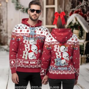 Personalized Arizona Cardinals Ho Ho Ho Ugly 3D Hoodie Women Personalized Arizona Cardinals Ho Ho Ho Ugly 3D Hoodie Women