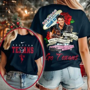 Houston Texans NFL Elvis Presley Rose Shirt
