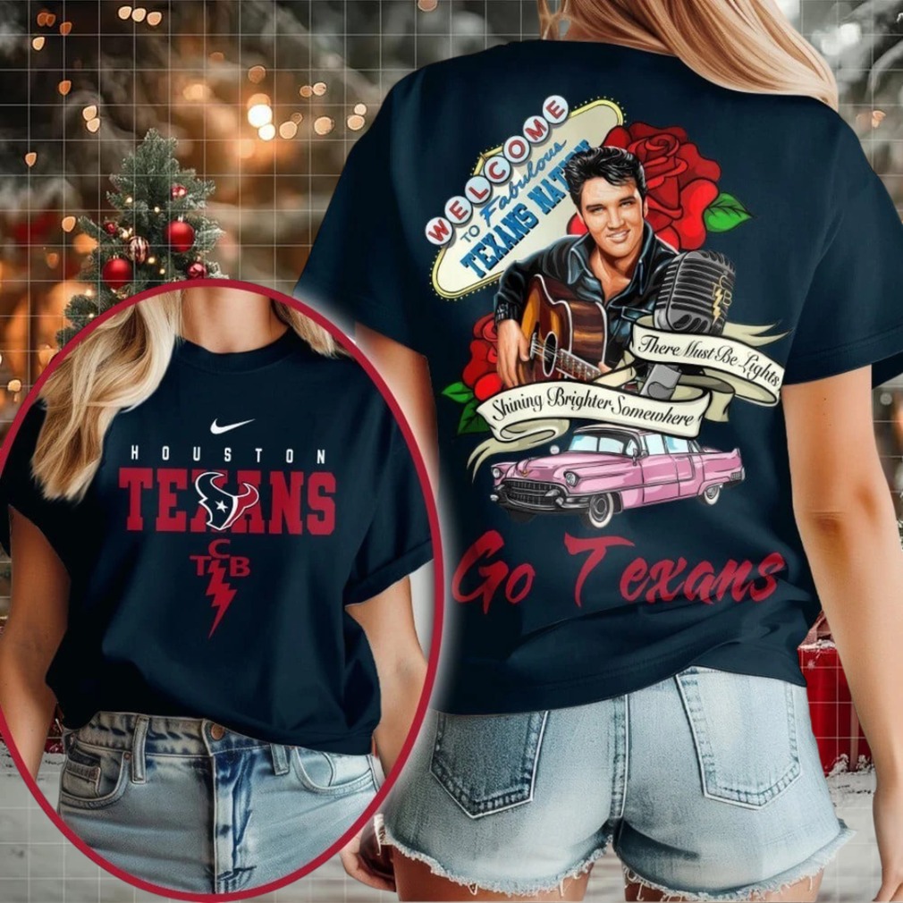 Houston Texans NFL Elvis Presley Rose Shirt Houston Texans NFL Elvis Presley Rose Shirt