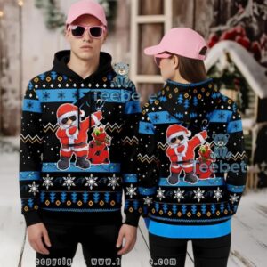 Carolina Panthers Santa Claus Bring Gifts 3D Ugly Hoodie Men