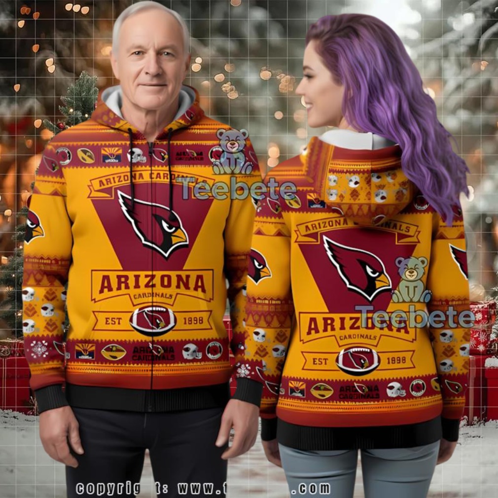 Personalized Arizona Cardinals Ugly 3D Hoodie Youth