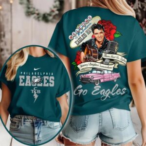 Philadelphia Eagles NFL Elvis Presley Rose Shirt