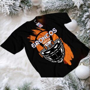 Denver Broncos Football Helmet Graphic T Shirt