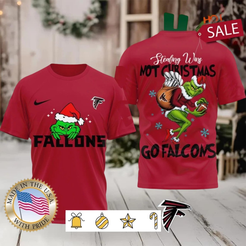 Atlanta Falcons NFL Grinch Dr. Seuss Stealing Wins Not Christmas Shirt Atlanta Falcons NFL Grinch Dr. Seuss Stealing Wins Not Christmas Shirt