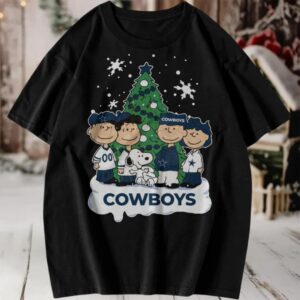 Snoopy Peanuts Dallas Cowboys Christmas T Shirt