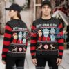 Rick And Morty Christmas Tree Ugly Christmas Sweater Red Mens