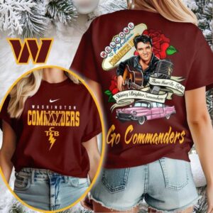 Washington Commanders NFL Elvis Presley Rose Shirt