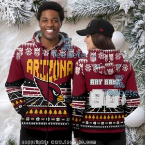 Personalized Arizona Cardinals Stadium Ugly 3D Hoodie Women