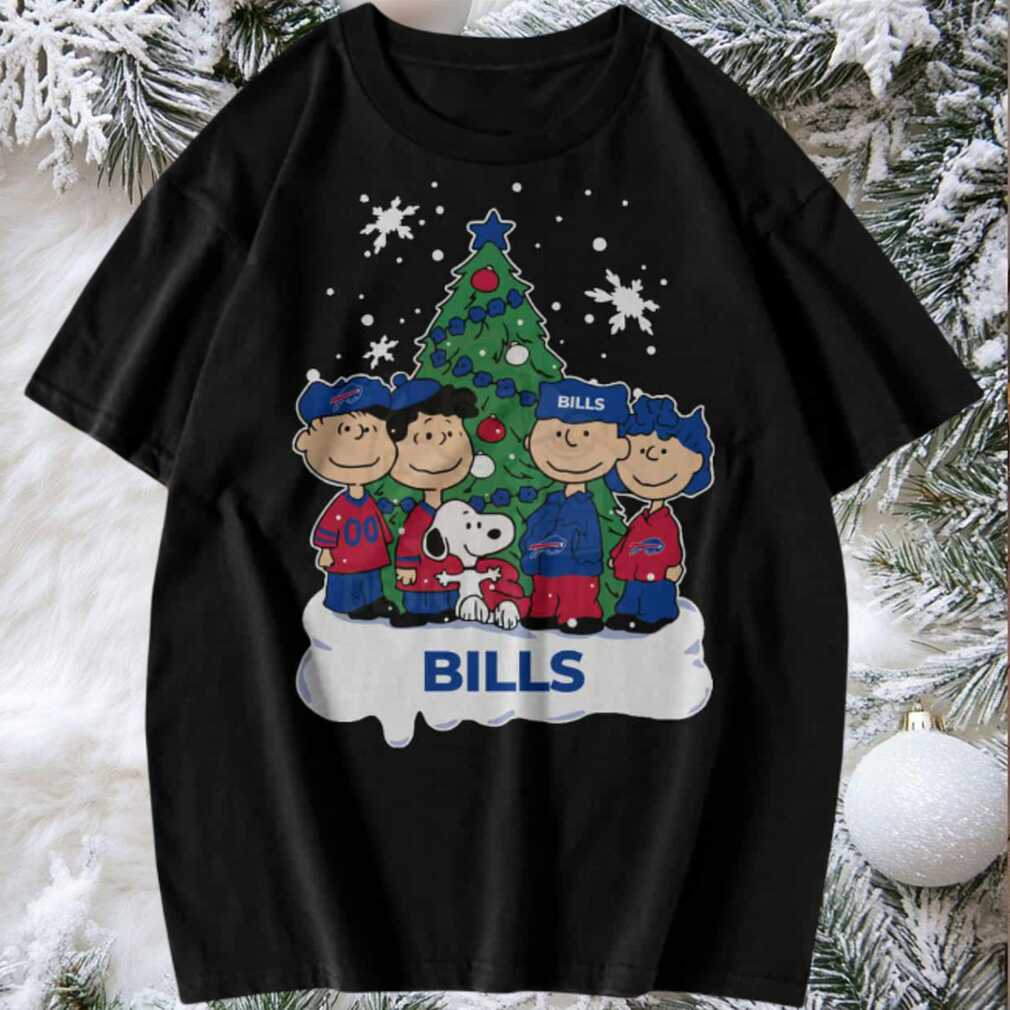 Peanuts Gang Buffalo Bills Christmas T Shirt Peanuts Gang Buffalo Bills Christmas T Shirt