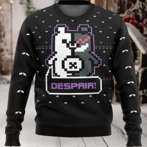Danganronpa Monokuma Despair Ugly Christmas Sweater