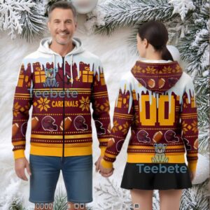 Personalized Arizona Cardinals Skyline Ugly 3D Hoodie Youth