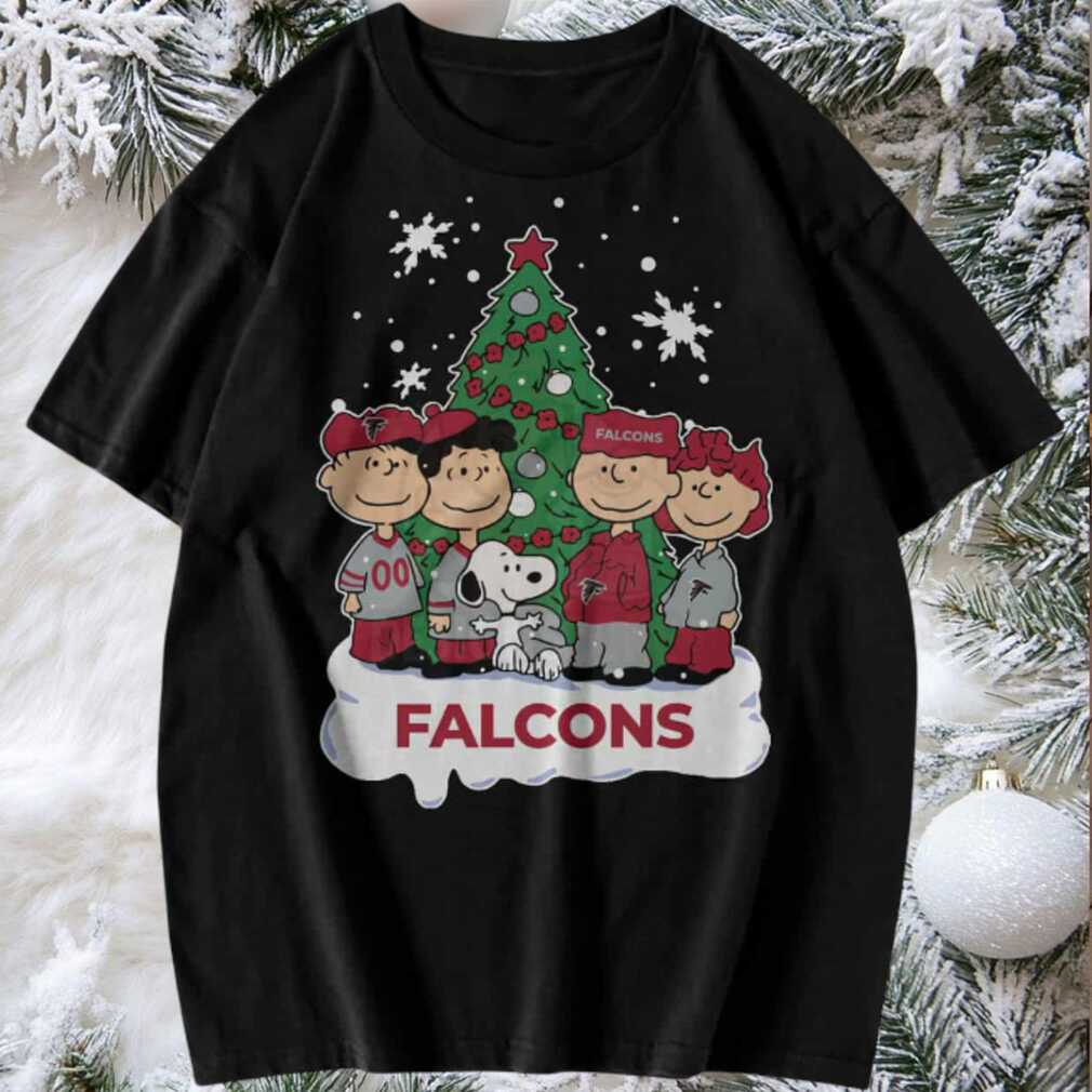 Peanuts Snoopy and Friends Atlanta Falcons Christmas T Shirt