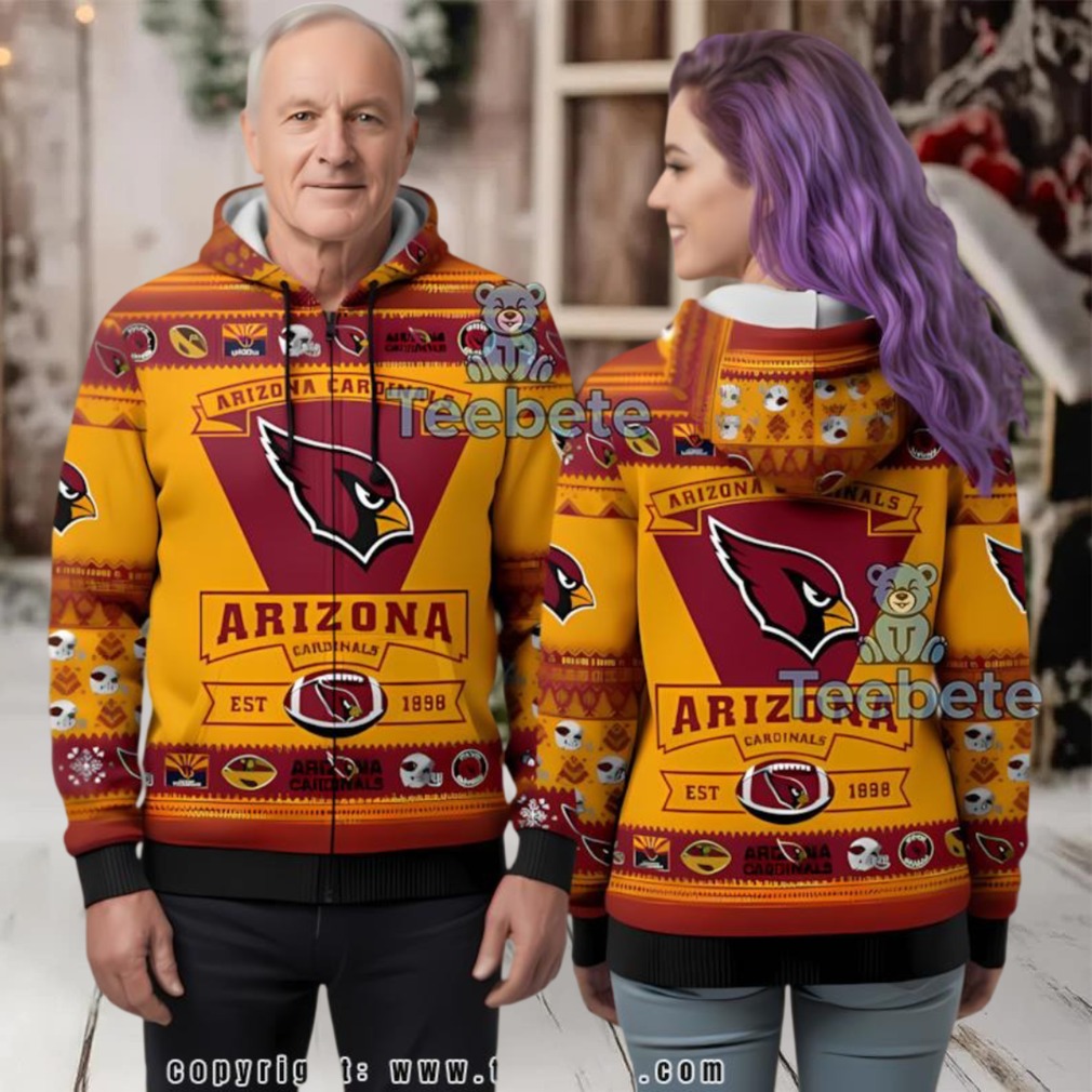 Personalized Arizona Cardinals Ugly 3D Hoodie Youth