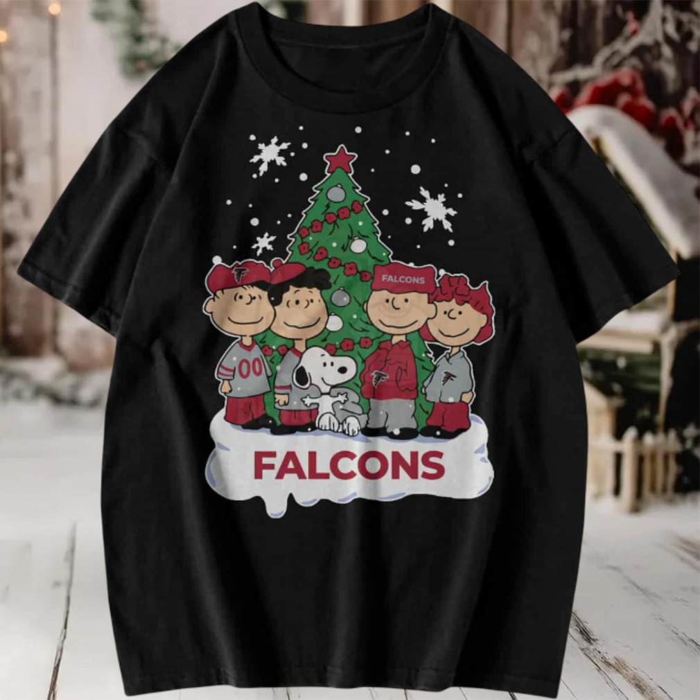 Peanuts Snoopy and Friends Atlanta Falcons Christmas T Shirt Peanuts Snoopy and Friends Atlanta Falcons Christmas T Shirt