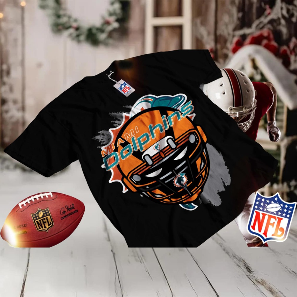 Miami Dolphins Throwback Helmet Flea Market Tee Miami Dolphins Throwback Helmet Flea Market Tee
