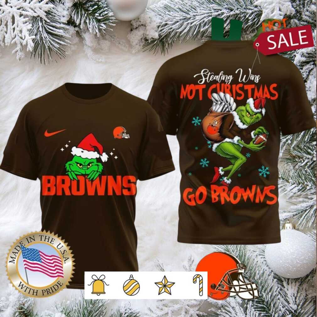 Cleveland Browns NFL Grinch Dr. Seuss Stealing Wins Not Christmas Shirt