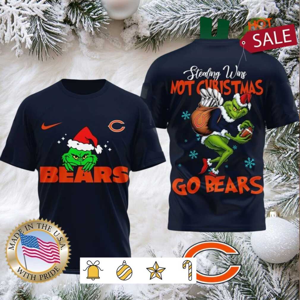 Chicago Bears NFL Grinch Dr. Seuss Stealing Wins Not Christmas Shirt Chicago Bears NFL Grinch Dr. Seuss Stealing Wins Not Christmas Shirt