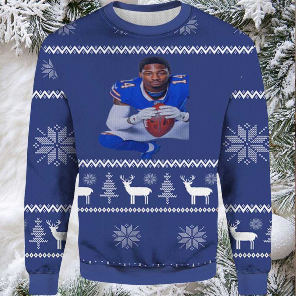 2025 Stefon Diggs Bills Ugly Christmas Sweater 2025 Stefon Diggs Bills Ugly Christmas Sweater
