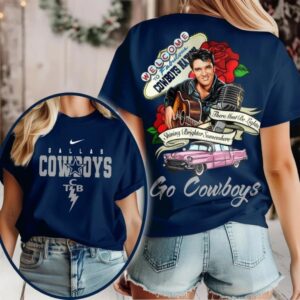 Dallas Cowboys NFL Elvis Presley Rose Shirt