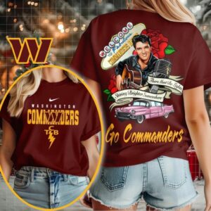 Washington Commanders NFL Elvis Presley Rose Shirt