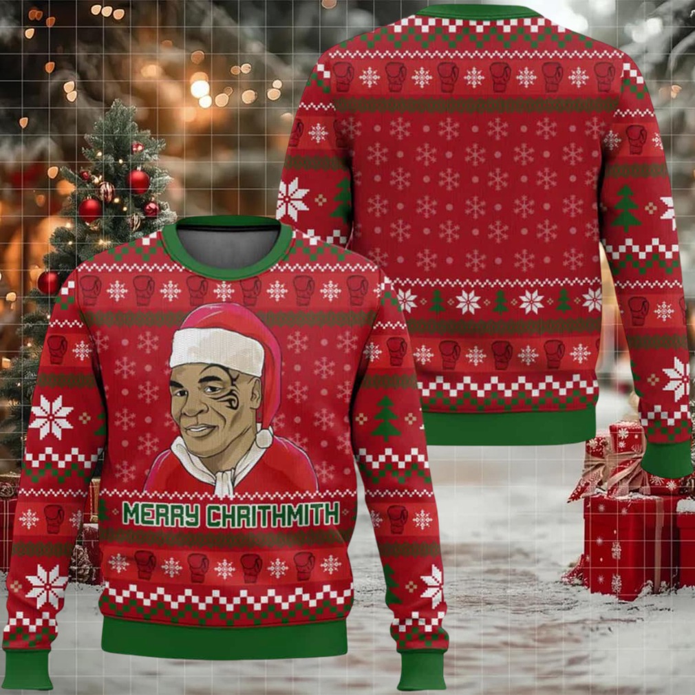 Mike Tyson Merry Chrithmith Ugly Christmas Sweater Mike Tyson Merry Chrithmith Ugly Christmas Sweater