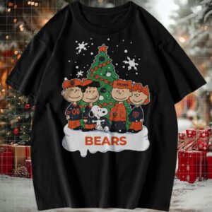 Chicago Bears Peanuts Christmas T shirt