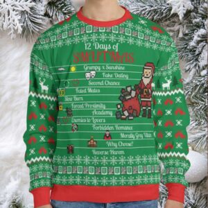 12 Days of Smutmas Romantasy Ugly Christmas Sweatshirt