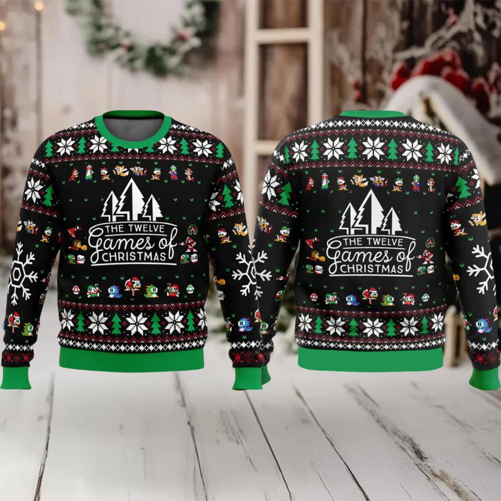 12 Games of Christmas Retro Ugly Sweater