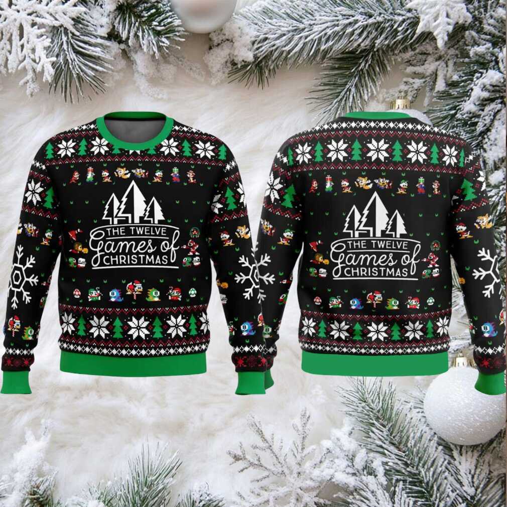 12 Games of Christmas Retro Ugly Sweater
