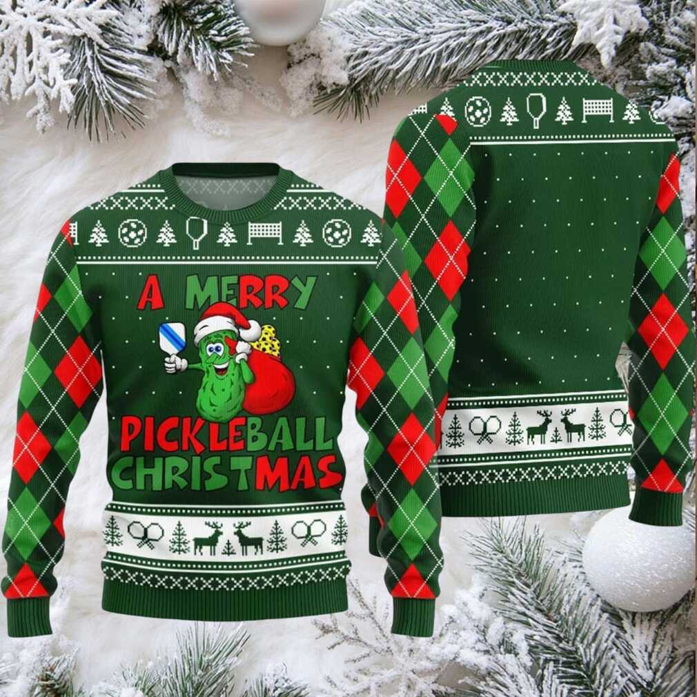 2025 Christmas A Merry Pickleball Christmas Ugly Sweater