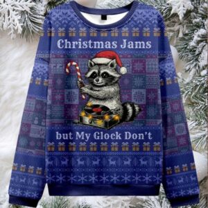 2025 Christmas Jams But Glock Dont Christmas Ugly Sweater Men Women For Sale