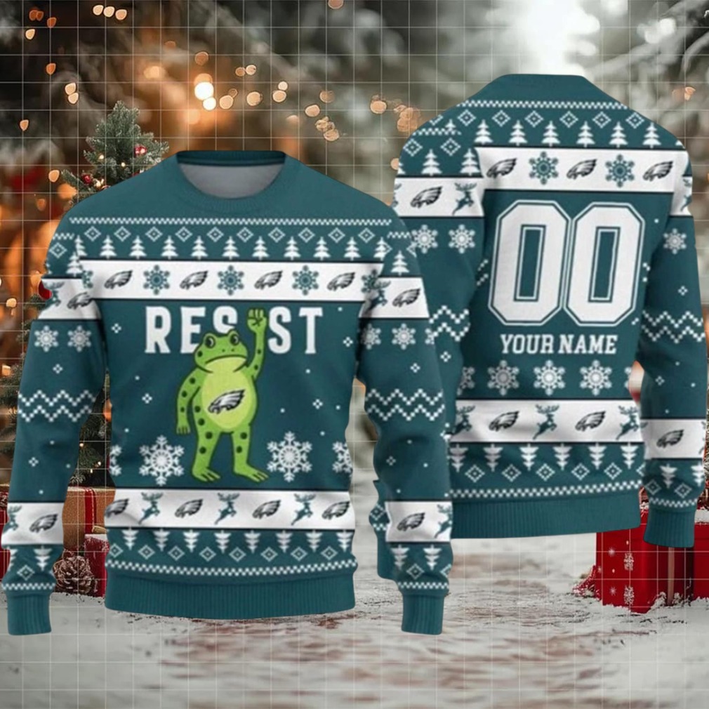 2025 Christmas Philadelphia Eagles Portland Frog Resist Ugly Sweater Men Women For Sale 2025 Christmas Philadelphia Eagles Portland Frog Resist Ugly Sweater Men Women For Sale