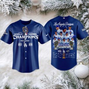 2025 LA Dodgers Back 2 Back World Series Champions Jersey