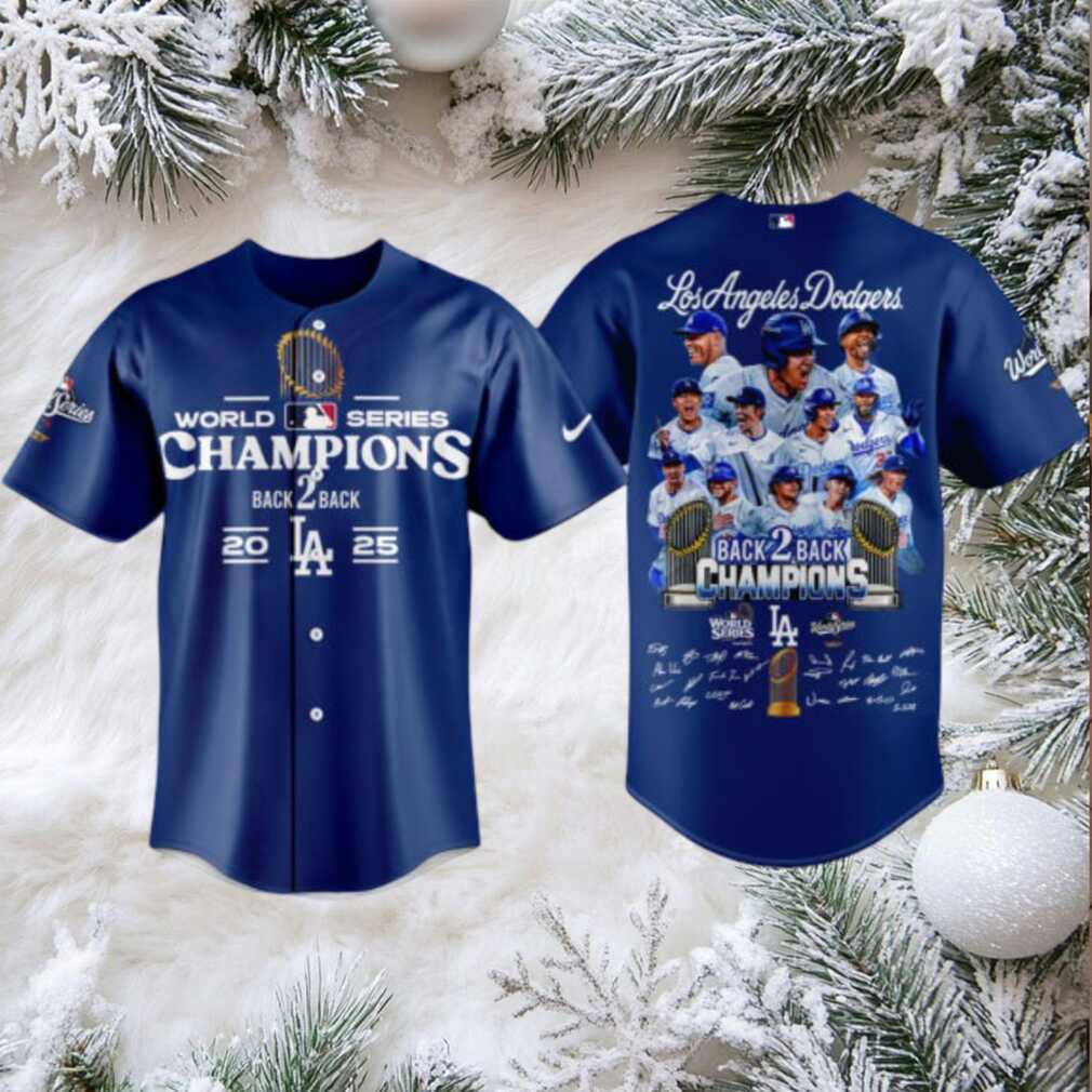 2025 LA Dodgers Back 2 Back World Series Champions Jersey second image
